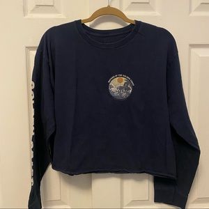 Brandy Melville oversized golden coast long sleeve tee
